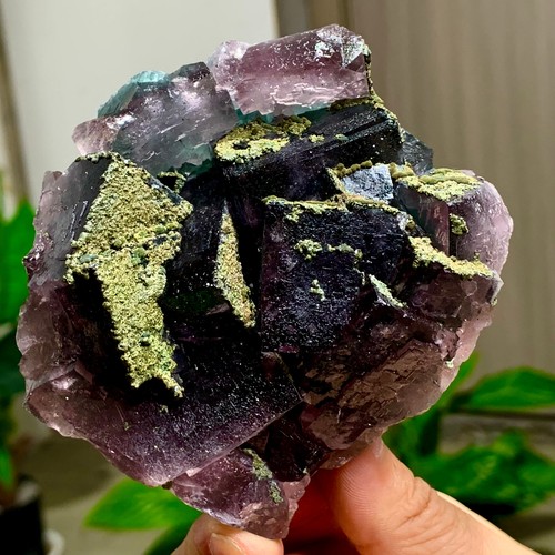 Fluorite viola verde - , naturale