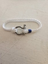 Bracciale in corda con grillo in acciaio inox