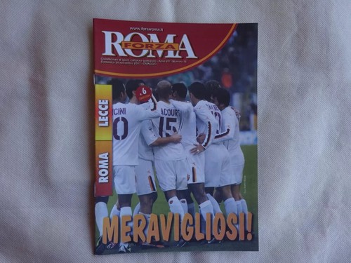 Forza roma match program - forza,