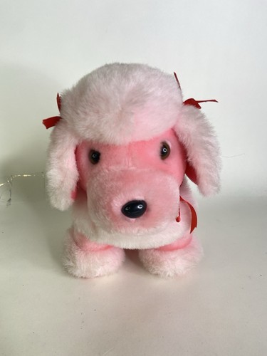Peluche cane barboncino rosa