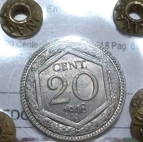 Cent esagono 1918 fdc bordo - 20,