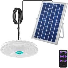 Plafoniera Lampada Solare 400W 236 LED Da Esterno IP55 Con Sensore 1300 Lumen