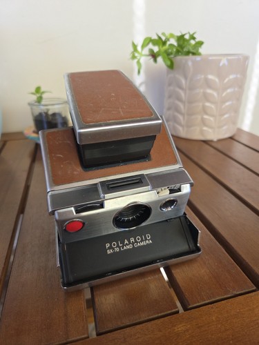 Polaroid sx70 pelle marrone - sx70,