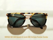Occhiali da sole tartaruga Ray Ban B&L anni '80 Premier Combo
