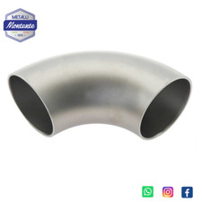 Curve a Saldare in Alluminio Anticorodal a 90° Da 25 a 71 mm - Collettore Auto 