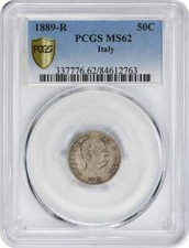 1889-R Italia 50 Centesimi