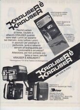 advertising Pubblicità BORSE BAULETTI  MOTO KRAUSER 1986 RICAMBI MOTO EPOCA