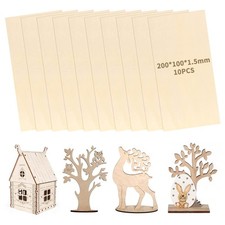 10 Pezzi Fogli di Legno di