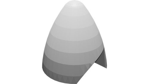Ogiva elica pollici per - elica, 3/4