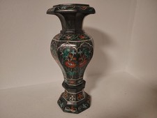 Vaso di fiori in marmo verde