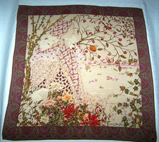 FOULARD I GIOIELLI DI MARIO FONTANA 100%  SETA   SILK SCARF