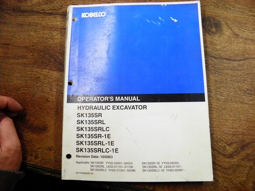 Manuale operatore kobelco - manuale,