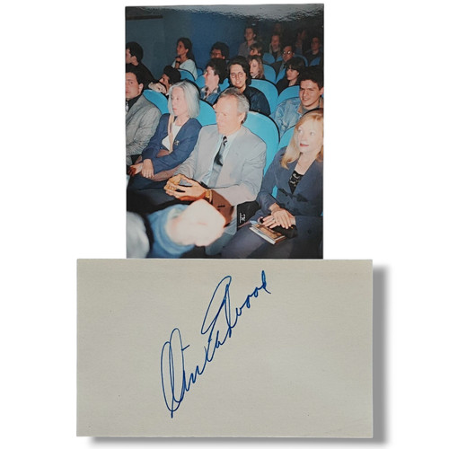 Scheda indice autografata