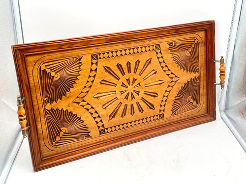 Antico vassoio legno - in,