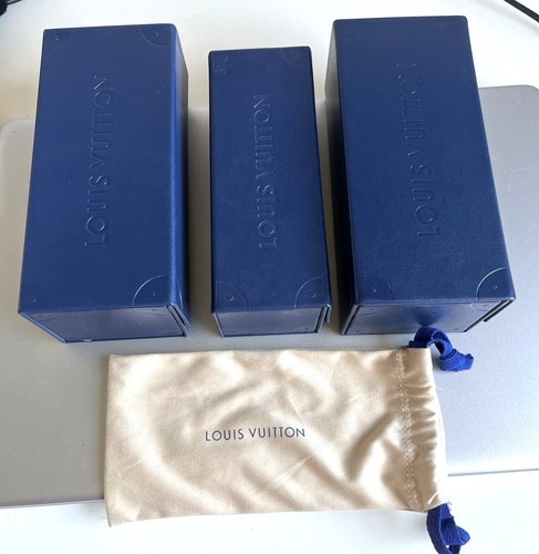 Scatole cuoio blu - 3,