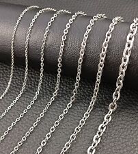 Collana ancora in acciaio inox misura 1,5-5 mm argento uomo,donna bigiotteria