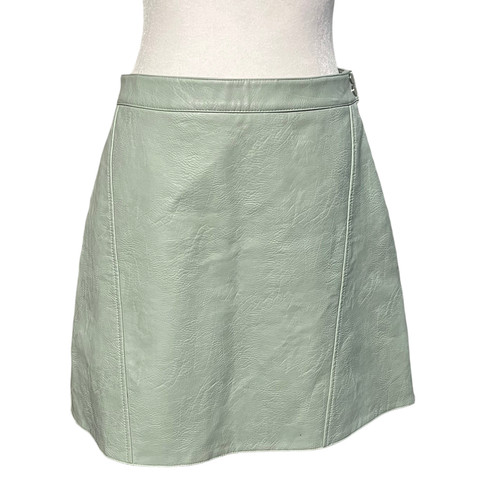 Minigonna zara verde chiaro - minigonna,