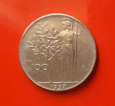 100 LIRE 1957 ERRORE - L DEL