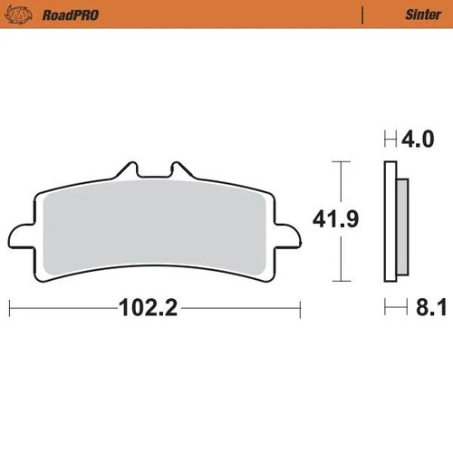 408101 pastiglia freno ant - 408101,