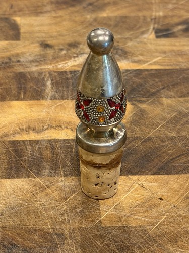 Tappo bottiglia vino argento