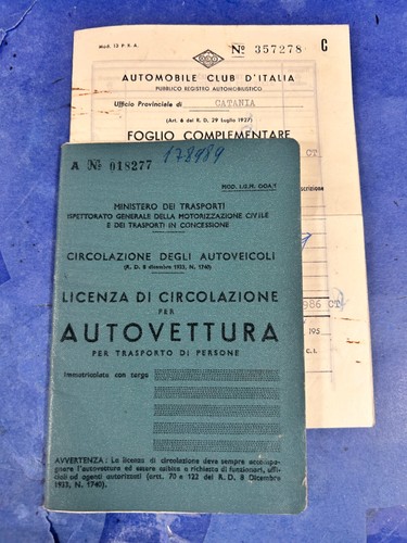 Libretto documento fiat 600 - libretto,