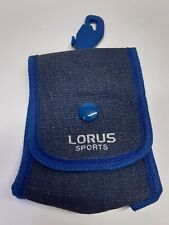 Custodia Orologio HORUS SPORTS Vintage Originale Tipo Denim Con Moschettone 