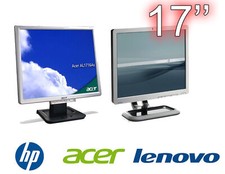 MONITOR USATO 17'' SCHERMO LCD PC DVR VIDEOSORVEGLIANZA MULTIMARCA