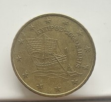 ⭐️??Moneta 50 Cent Circolata - Cipro 2008⭐️