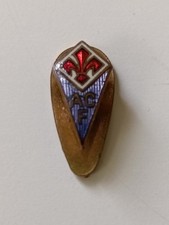 FIORENTINA ufficiale originale piedino buttonhole vintage badge calcio football