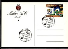 postcard football Milan