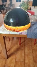 Lampada a sospensione in vetro di Murano Leucos anni 70 disegnata da Renato Toso