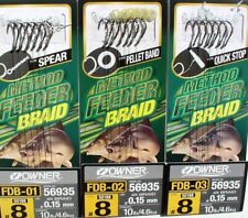 Owner Method Feeder Rigs, 6 scomparti mono/intrecciati, spike, nastro pellet