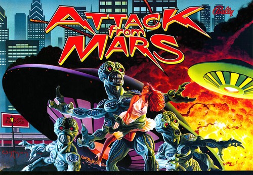 Bally attack from mars flipper - bally,