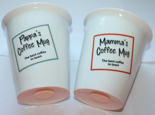 Set tazze caffè mamma - mamma, pappa