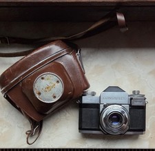 Zeiss Ikon Contaflex reflex 35 mm, Tessar 2.8/45, corpo Synchro Compur