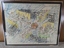 Litografia firmata Roberto