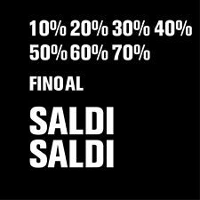 Gesar Vetrofania Saldi in Vinile - Vetrine Negozi - Adatte per tutti i saldi