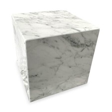 Cubo in Marmo Bianco Carrara