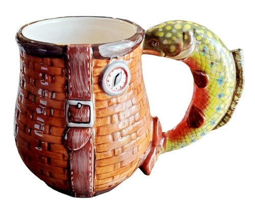 Tazza caffè cesto pesce - , 3d