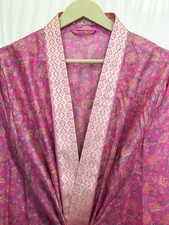 Accappatoio Midi In Seta Rosa