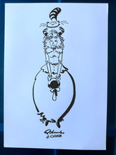 ALICE spettacolare disegno originale di GIUSEPPE PALUMBO, A4, con dedica*