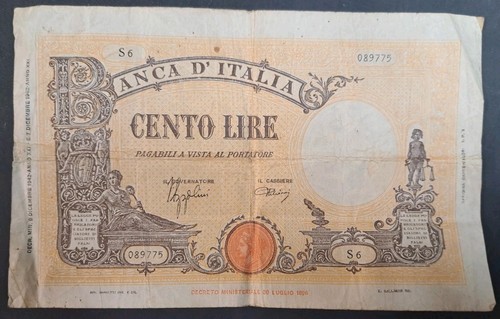 1942 italy 100 lire - italy,