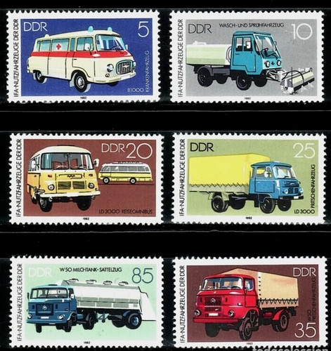 Francobolli auto germania ddr - auto,