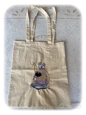 Borsa Shopper ricamata a
