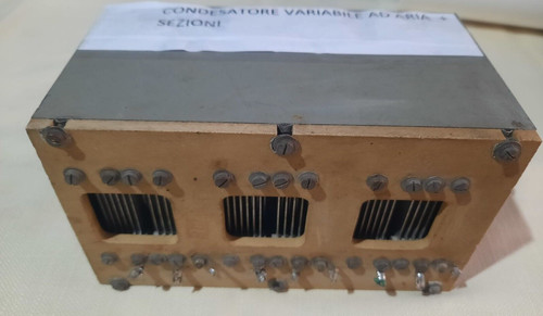 Condensatore variabile aria - condensatore, in