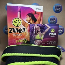 ZUMBA FITNESS BUNDLE 2 GIOCHI NINTENDO WII + CINTURA FASCIA ACCESSORIO UFFICIALE