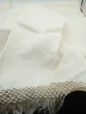 Set 5 asciugamani bagno anni '60 in cotone damascato con frangia 