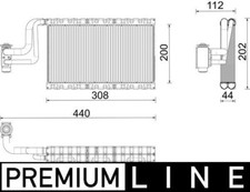 MAHLE AC Evaporatore AE191000P