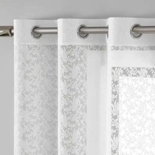 Tende per Finestre in Pizzo Ricamate Floreali per Camera da Letto Soggiorno LOLA
