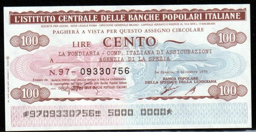 Miniassegni ist cent banche - , cent.